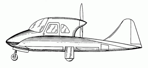 Wolleat Mono-Wing Airplane Design: 1959