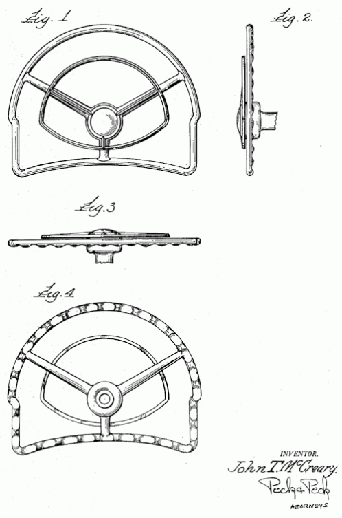 Steering wheel and horn ring