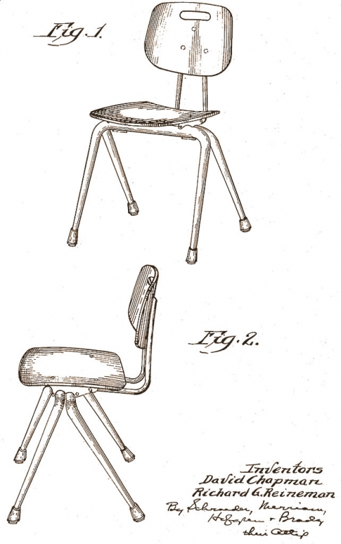 Chapman Stacking Chair: 1953