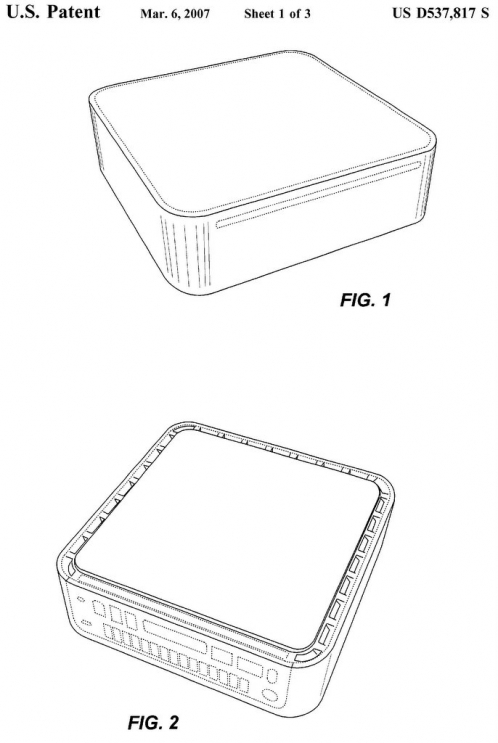 Apple's Mac Mini Ornamental Design Patent